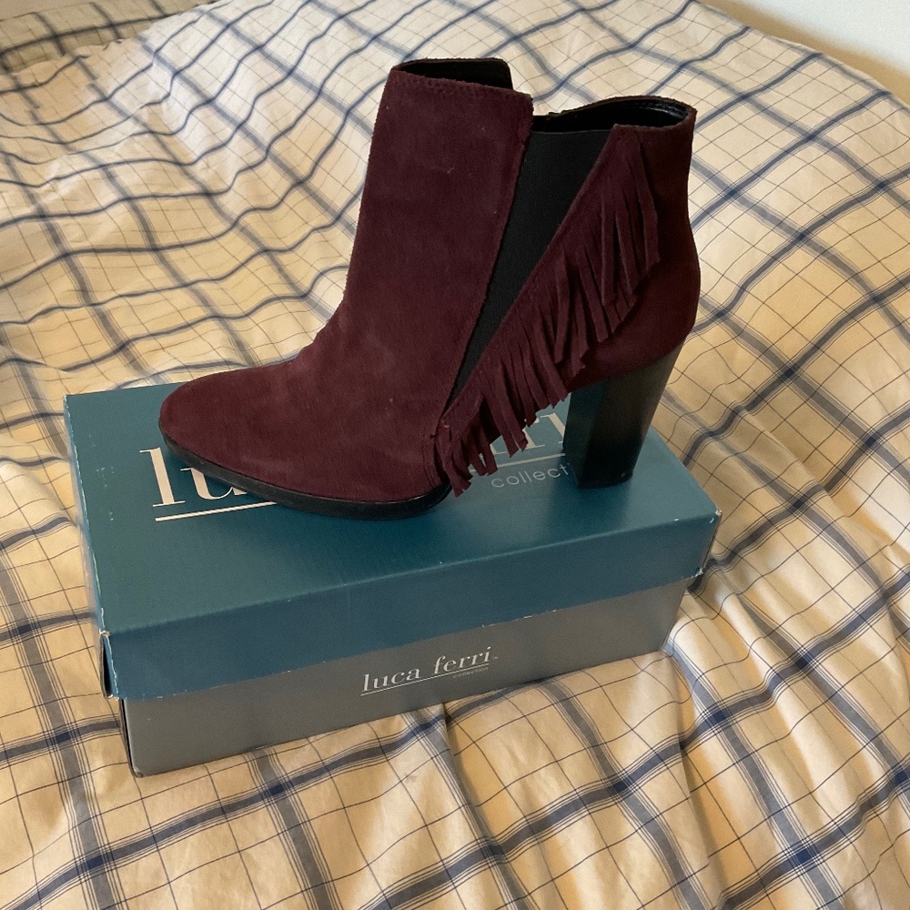 Leather comfy boots